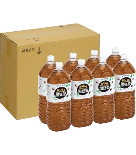 Amazon.co.jp: 伊藤園 健康ミネラルむぎ茶 黒豆麦茶 2L×6本 ペット